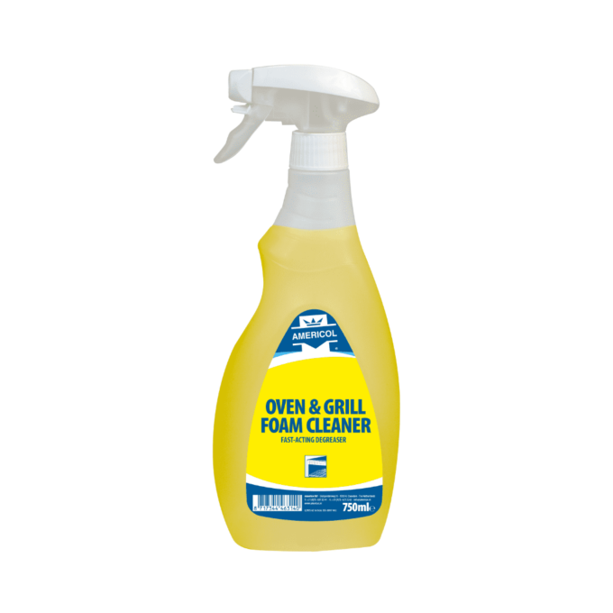 Oven, Grill, and Range Hood Grill Cleaning Foam - AMERICOL OVEN & GRILL FOAM CLEANER 750 ml